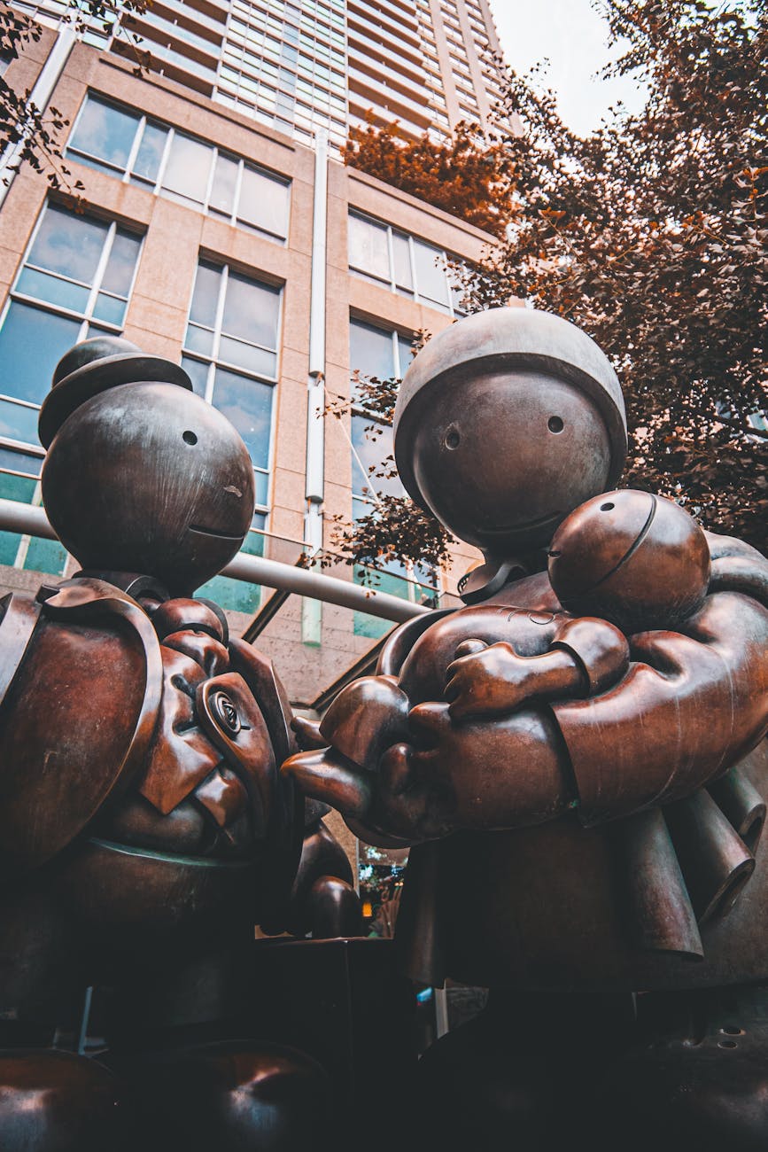 the immigrant family statue in toronto ontario canada