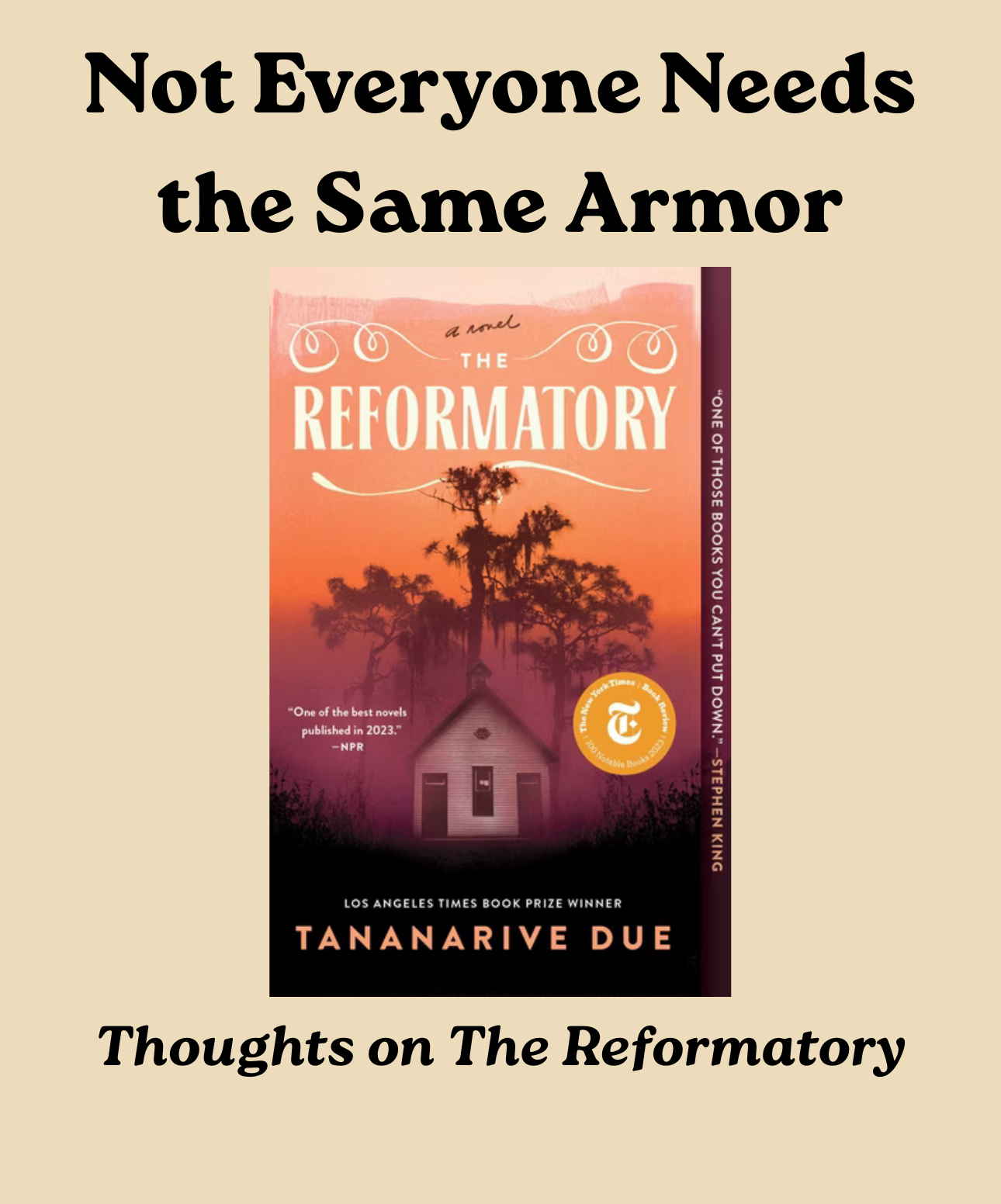 The Armor We Carry: What The Reformatory Teaches Us About Privilege, Courage, and Racial Inequality